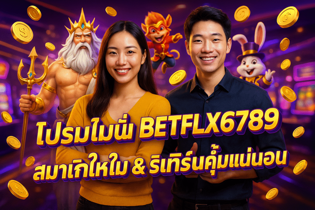 โปรโมชั่น BETFLIX6789 สมาชิกใหม่ & รีเทิร์นคุ้มแน่นอน