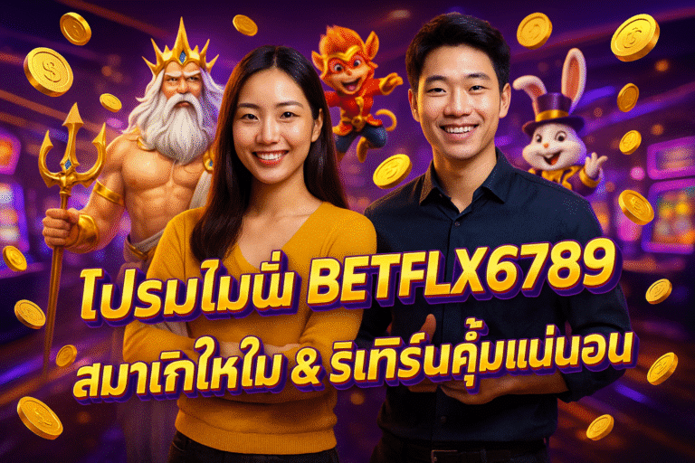 โปรโมชั่น BETFLIX6789 สมาชิกใหม่ & รีเทิร์นคุ้มแน่นอน